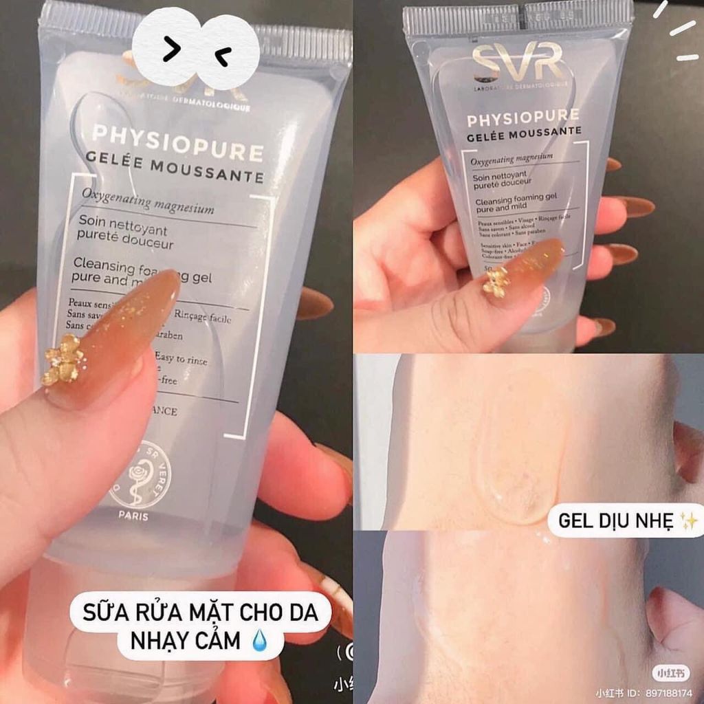 Gel Rửa Mặt SVR Physiopure Gelee Moussante Dành Cho Da Nhạy Cảm