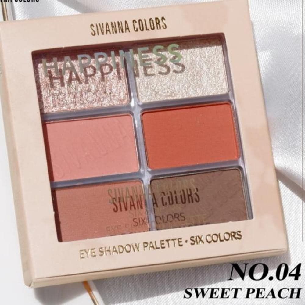 Bảng Phấn Mắt 6 Ô Sivanna Colors Happiness Is Now Six Colors Eye Shadow Pallet 9.6gr