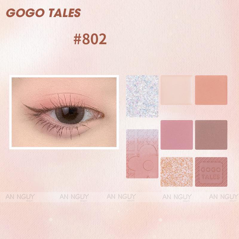 Bảng Phấn Mắt 8 Ô Gogo Tales Retro Mist Eyeshadow Palette 11.5gr