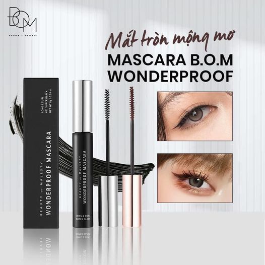 Mascara BOM Wonderproof Làm Dài & Cong Mi 8gr