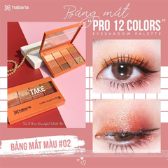 Bảng Phấn Mắt 12 Ô Habaria Eyeshadow Palette 12gr