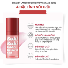 Tẩy Tế Bào Chết Môi Sủi Bọt Unpa Bubi Bubi Bubble Lip Scrub 10ml