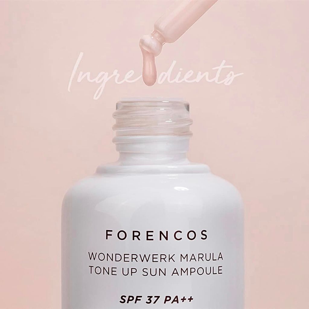 Tinh Chất Chống Nắng Forencos Wonderwerk Marula Tone Up Sun Ampoule SPF37 PA++ Dưỡng Trắng 30g