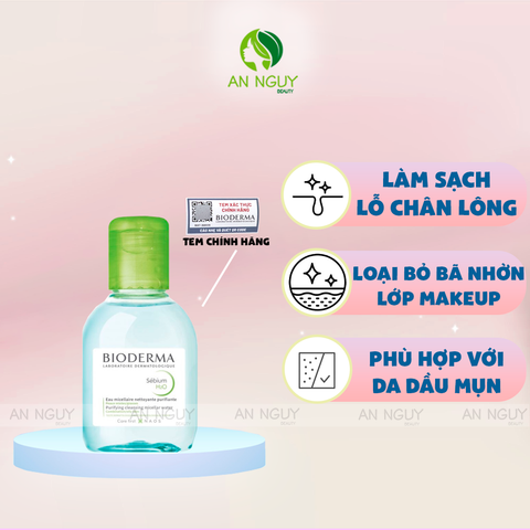 Nước Tẩy Trang Bioderma Sebium H2O Dành Cho Da Dầu