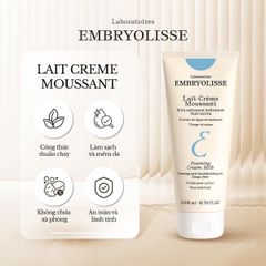 Sữa Rửa Mặt Embryolisse Lait-Crème Moussant Foaming Cream Milk Sạch Sâu Cấp Ẩm 200ml