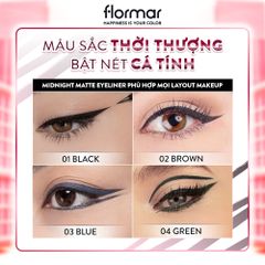 Bút Kẻ Mắt Flormar Midnight Matte Eyeliner 1.2ml