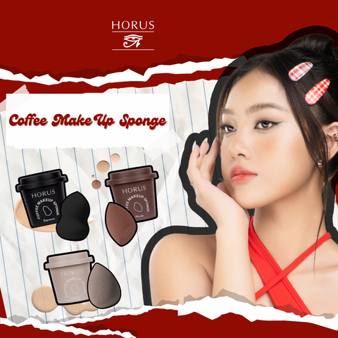 Bông Mút Trang Điểm Horus Coffee Makeup Sponge - Latte