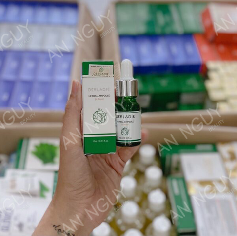 Chấm Mụn Derladie Herbal Ampoule For Blemish Chiết Xuất Tràm Trà 10ml