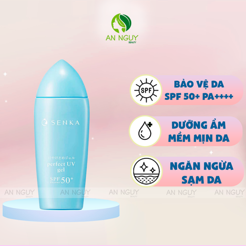 Gel Sữa Chống Nắng Senka Perfect UV Gel SPF50+ PA++++ Ẩm Mượt Cho Da Khô 80ml