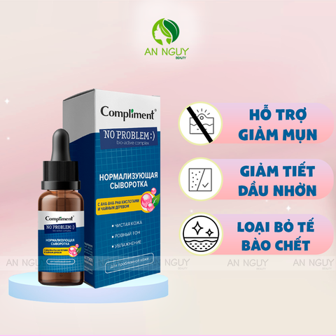 Huyết Thanh Compliment AHA-BHA-PHA Serum Dành Cho Da Dầu Mụn 27ml