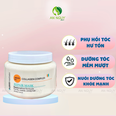 Kem Ủ Tóc Olexrs Collagen Phục Hồi Tóc Hư 500ml