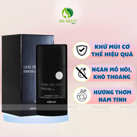 Lăn Khử Mùi Cho Nam Armaf Club De Nuit Deodorant Stick 75g