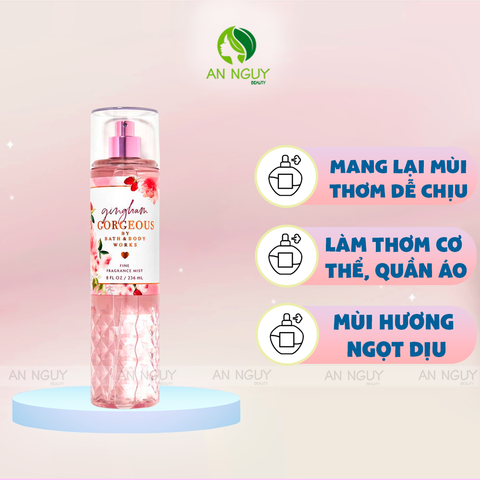 Xịt Thơm Bath & Body Works Gingham Fine Fragrance Mist 236ml