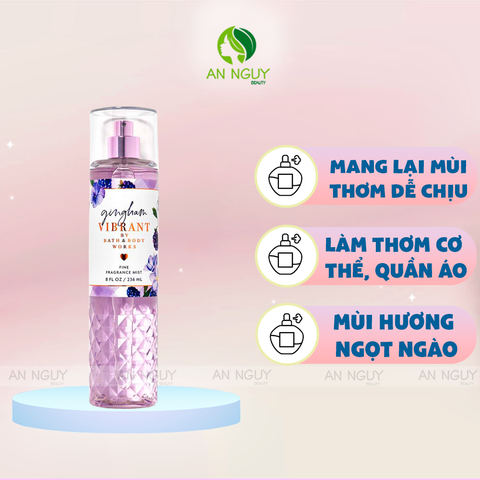 Xịt Thơm Bath & Body Works Gingham Fine Fragrance Mist 236ml