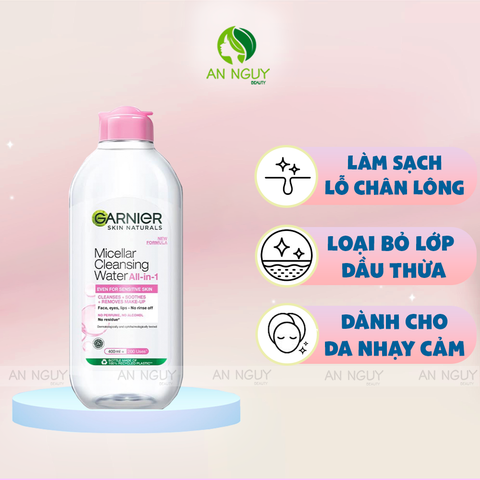 Nước Tẩy Trang Garnier Micellar Cleansing Water For Sensitive Skin Dành Cho Da Nhạy Cảm