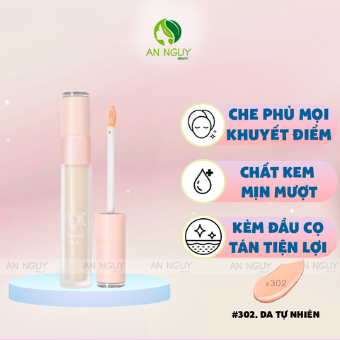 Kem Che Khuyết Điểm 2 Đầu GoGo Tales Moisturizing Traceless Concealer 3.4g