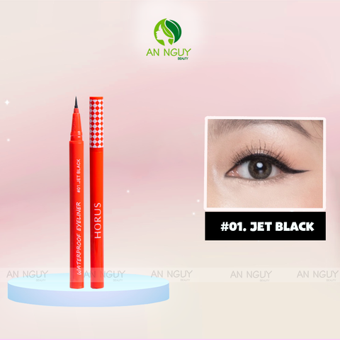 Bút Kẻ Mắt Horus Waterproof Eyeliner Đầu Bút Siêu Mảnh, Dễ Thao Tác 0.5gr