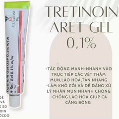 Tretinoin Gel USP w/w A-Ret Trị Mụn, Chống Lão Hóa 20gr
