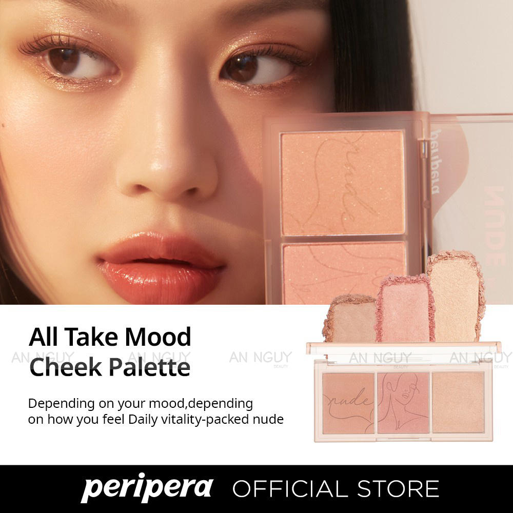 Bảng Phấn Má 3 Ô Peripera All Take Mood Cheek Palette 11.4gr