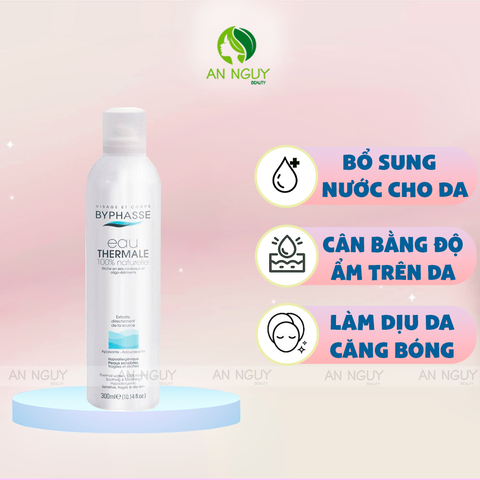 Xịt Khoáng Byphasse Eau Thermale 100% Naturelle Dưỡng Da Từ Thiên Nhiên 300ml