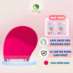 Combo Quà Tặng + Máy Rửa Mặt Và Massage HALIO Facial Cleansing & Massaging Device (Màu Hồng Đậm)