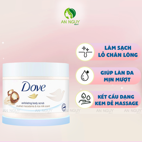 Tẩy Tế Bào Chết Body DOVE Creme Dusch-Peeling 225ml