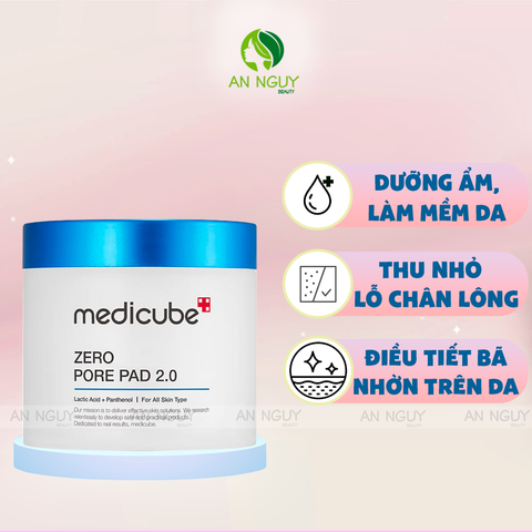 Nước Hoa Hồng Dạng Miếng Medicube Zero Pore Pad 2.0 Thu Nhỏ Lỗ Chân Lông 70 Miếng