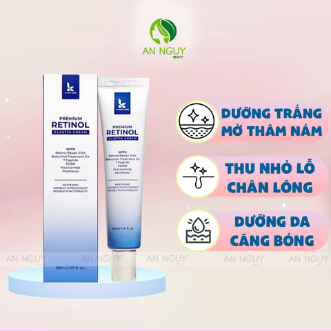 Kem Dưỡng K Lady Care Premium Retinol Elastin Cream Phục Hồi Làn Da 30ml (Mẫu Mới)