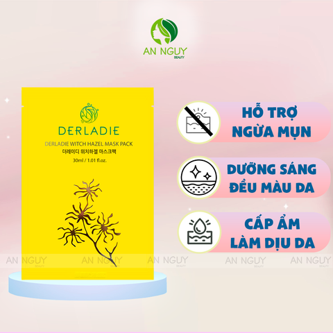 Mặt Nạ Derladie Witch Hazel Mask Pack Giảm Sưng Viêm 30ml