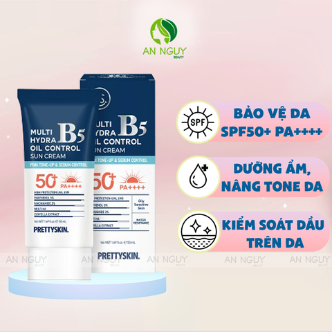 Kem Chống Nắng PrettySkin B5 Sun Cream SPF50+ PA++++ 50ml