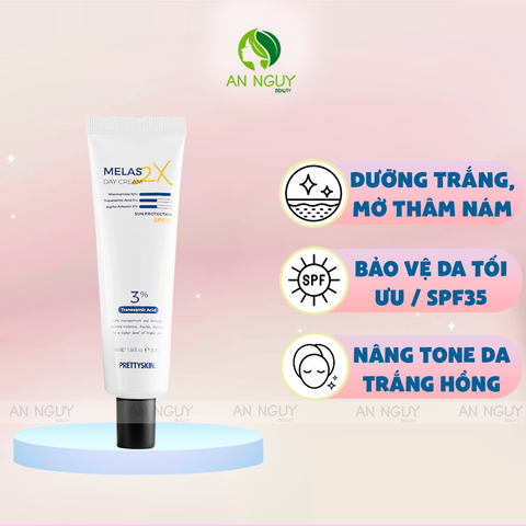 Kem Dưỡng PrettySkin Melas 2X Cream Dưỡng Trắng, Mờ Thâm Nám 50ml