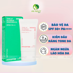 Kem Chống Nắng Innisfree Tone Up No Sebum Sunscreen EX Nâng Tone Kiềm Dầu