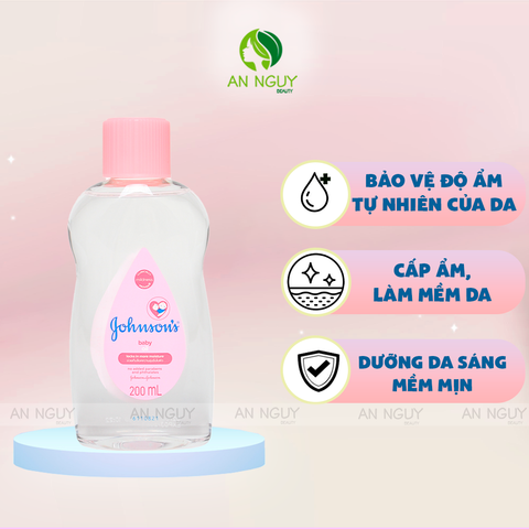 Dầu Johnson's Baby Massage & Dưỡng Ẩm