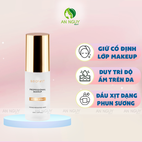 Xịt Khóa Nền Browit By Nongchat Professional Makeup Setting Spray 50ml
