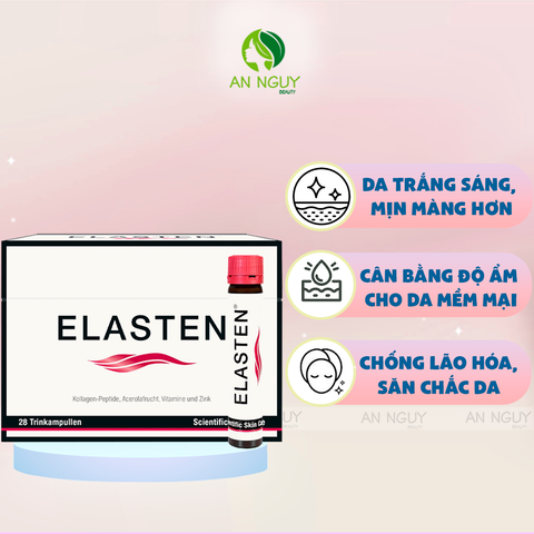 Nước Uống Đẹp Da Collagen Elasten Hộp 28 Ống