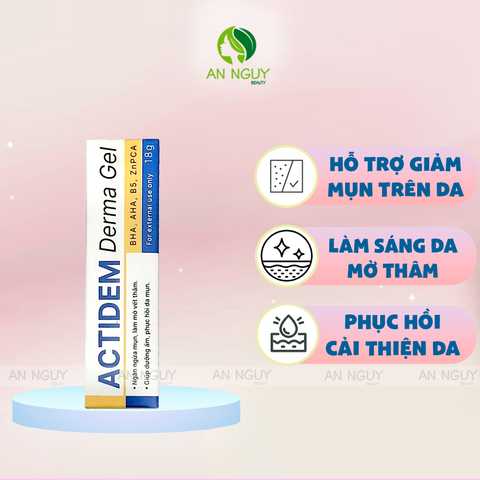 Gel Giảm Mụn, Mờ Thâm Actidem Derma Gel Phục Hồi Da Mụn