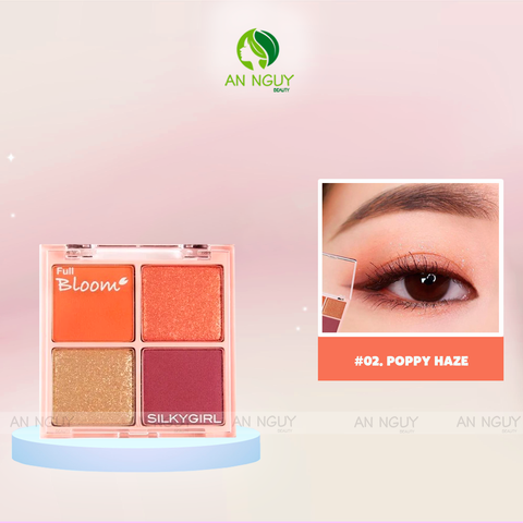 Bảng Phấn Mắt 4 Ô SILKYGIRL Full Bloom Shadow Quad 6.4gr