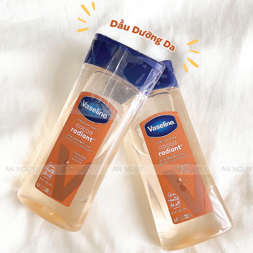 Dầu Dưỡng Da Vaseline Intensive Care Gel Cocoa Radiant Oil 200ml