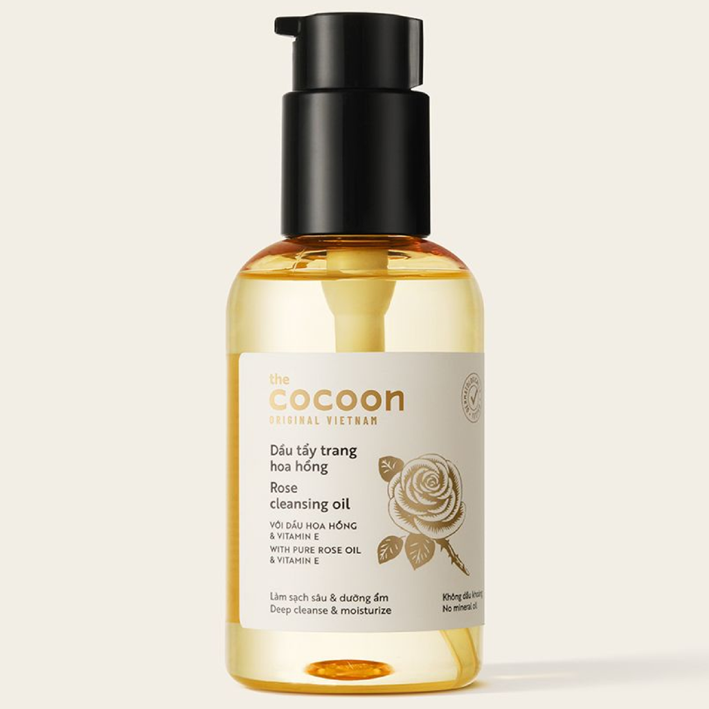 Dầu Tẩy Trang Hoa Hồng Cocoon Rose Cleansing Oil Sạch Sâu, Dưỡng Ẩm 140ml