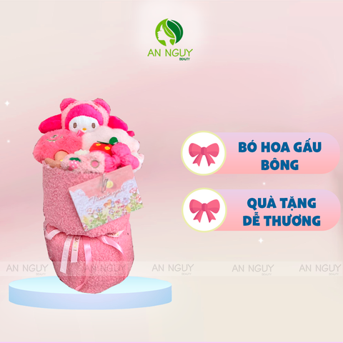 Bó Hoa Gấu Bông Teddy Dễ Thương