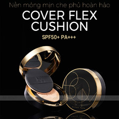 Phấn Nước BOM Cover Flex Cushion SPF 50+ PA+++ Che Khuyết Điểm 15gr