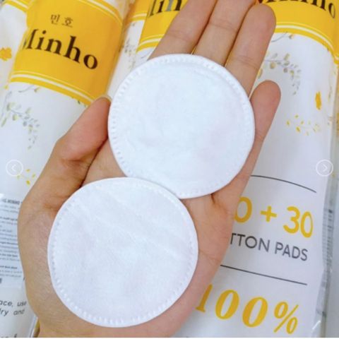 Bông Tẩy Trang Minho 100% Cotton Pads Mềm Mịn 230 Miếng