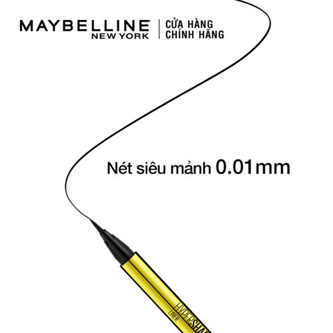 Bút Kẻ Mắt Nước Sắc Mảnh Maybelline Hyper Sharp Liner 0.5gr Đen