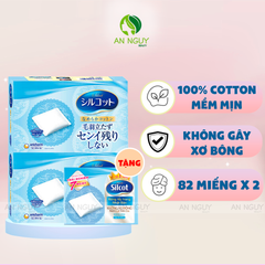 [MUA 2 TẶNG 1] Bông Tẩy Trang Silcot Cotton Pads Xanh Dương (82 Miếng x 2)