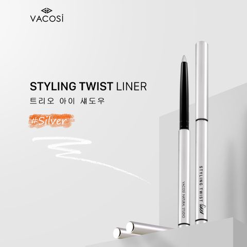 Chì Kẻ Mắt Dạng Sáp Vacosi Styling Twist Liner Silver 5ml