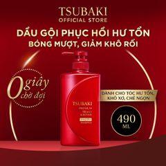 Dầu Gội Tsubaki Premium Shampoo Phục Hồi Hư Tổn 490ml