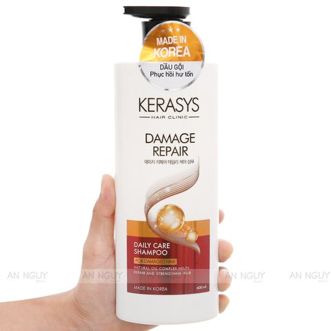 Dầu Gội Kerasys Daily Care Shampoo Damage Repair Phục Hồi Hư Tổn 600ml