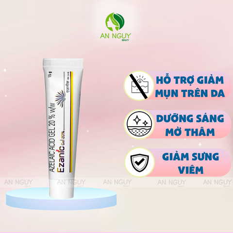 Gel Mờ Thâm - Giảm Mụn - Dưỡng Sáng Da Ezanic Gel 20% Azelaic Acid 15gr