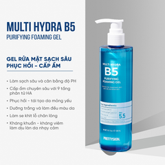 Gel Rửa Mặt PrettySkin Multi Hydra B5 Purifying Foaming Gel Sạch Sâu 300ml