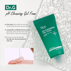 Gel Rửa Mặt Tạo Bọt Dr.G pH Cleansing Gel Foam Cho Da Nhạy Cảm